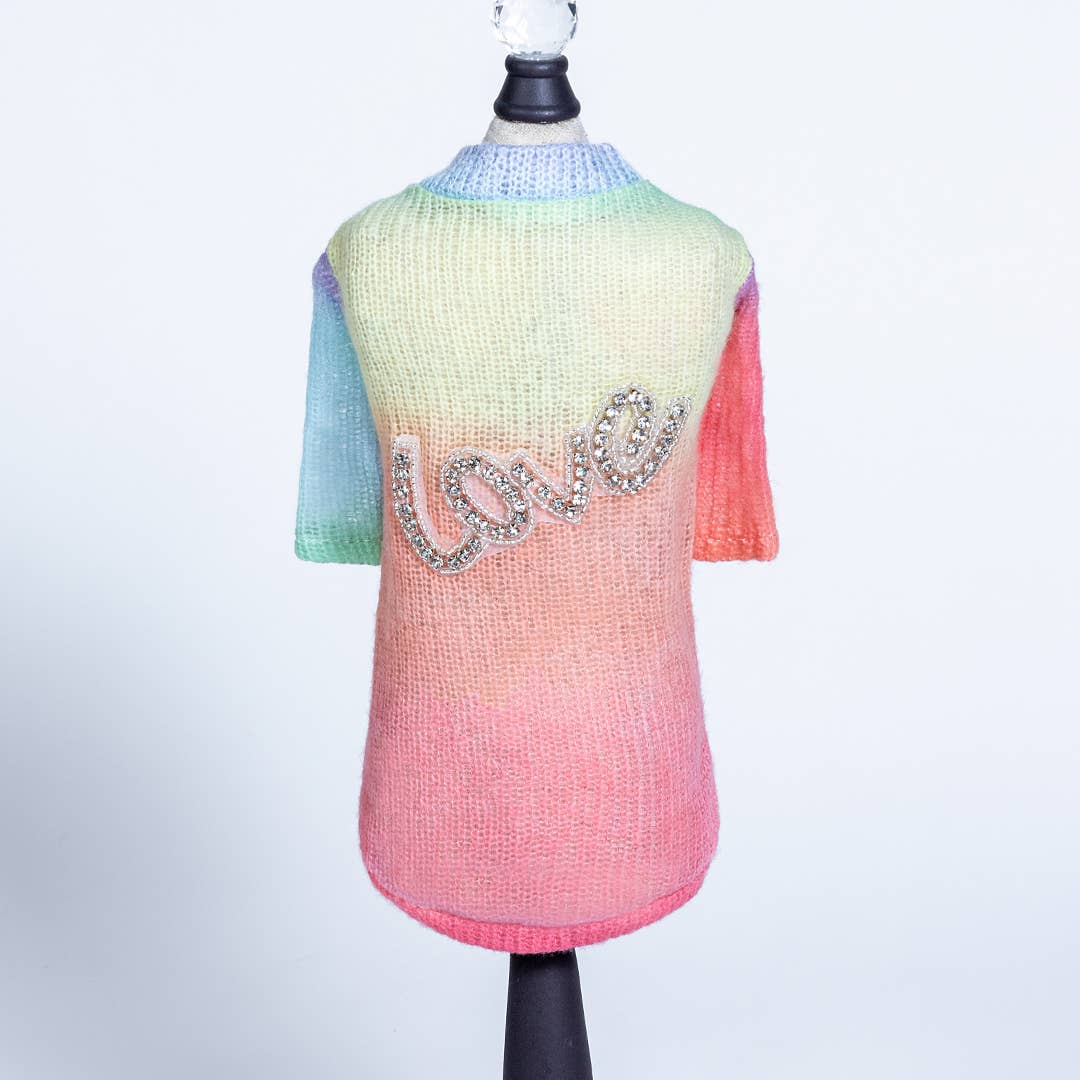 🐶 Rainbow Love Sweater for Dogs