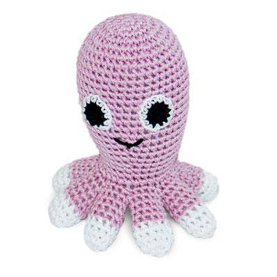🐶 Crochet Dog Toy - Octopus