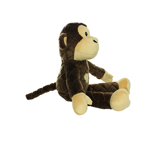 🐶 Mighty Safari Monkey - Brown, Plush, Squeaky Toy for Dogs