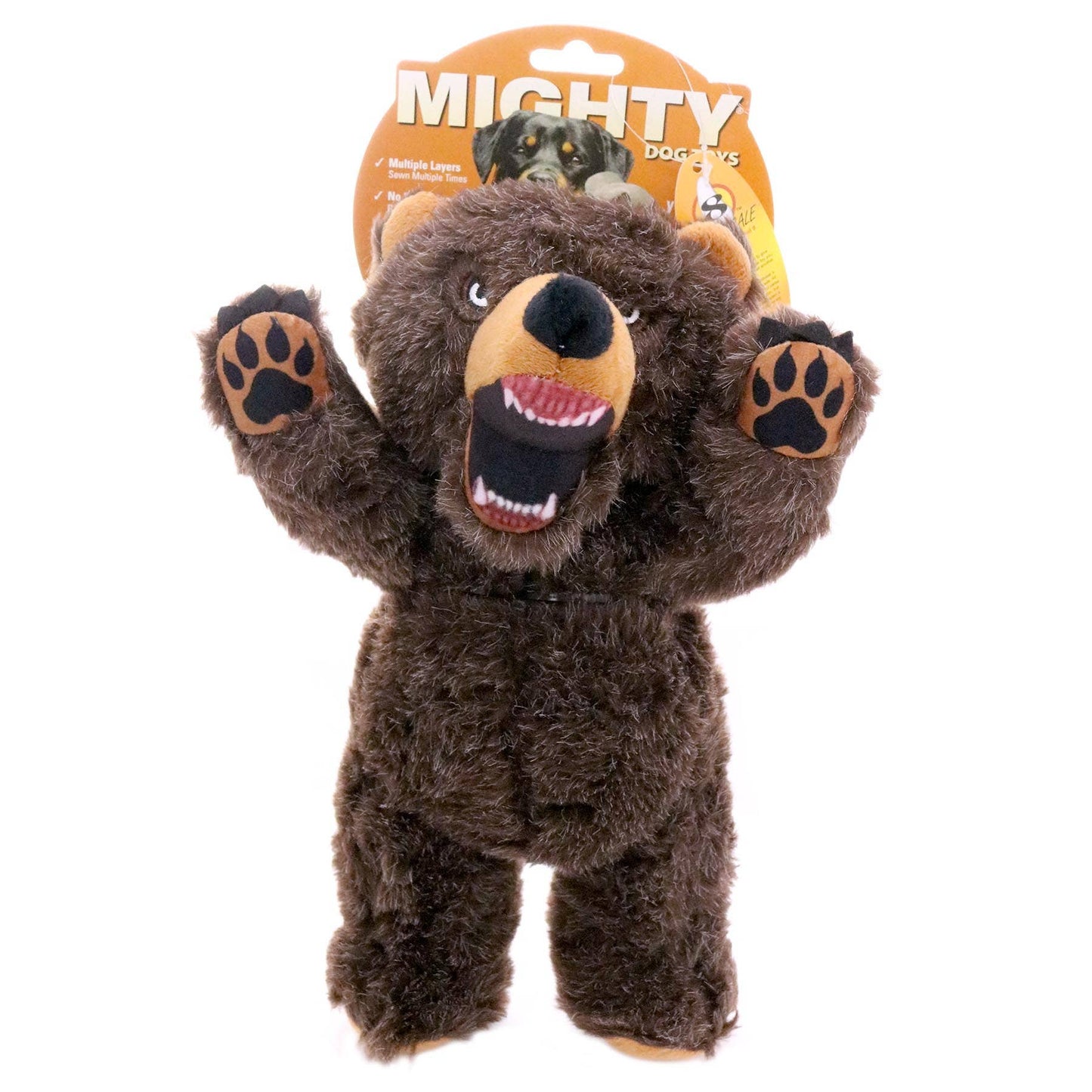 🐶 Mighty Angry Animals Bear, Plush, Squeaky Toy for Dogs