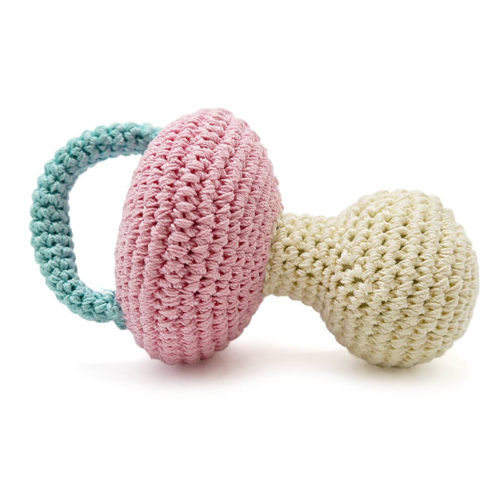 🐶 Crochet Dog Toy - Pacifier