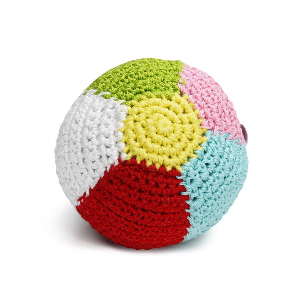 🐶 Crochet Dog Toy - Beach Ball