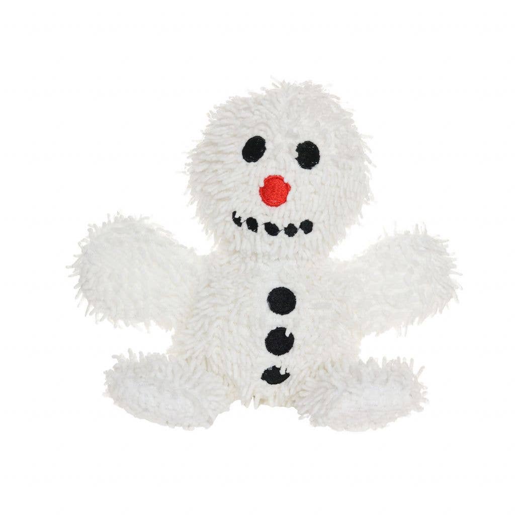 🐶 Mighty Microfiber Ball Snowman, Holiday Squeaky Toy for Dogs