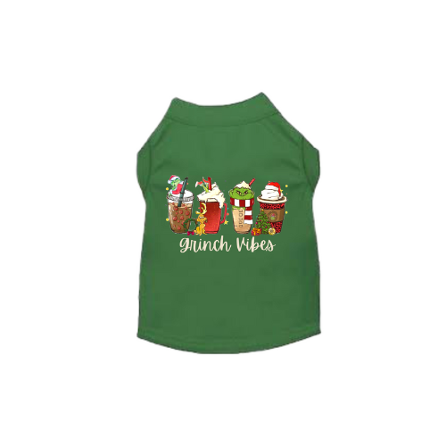 🐶 Grinch Vibes Dress or Tee for Dogs