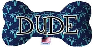🐶 Dude Fluffy Bone Dog Toy