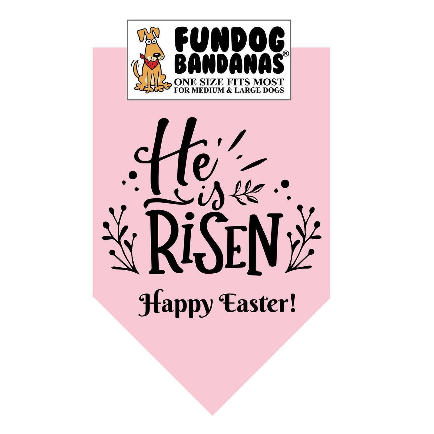 "He is Risen" Easter Dog Bandana