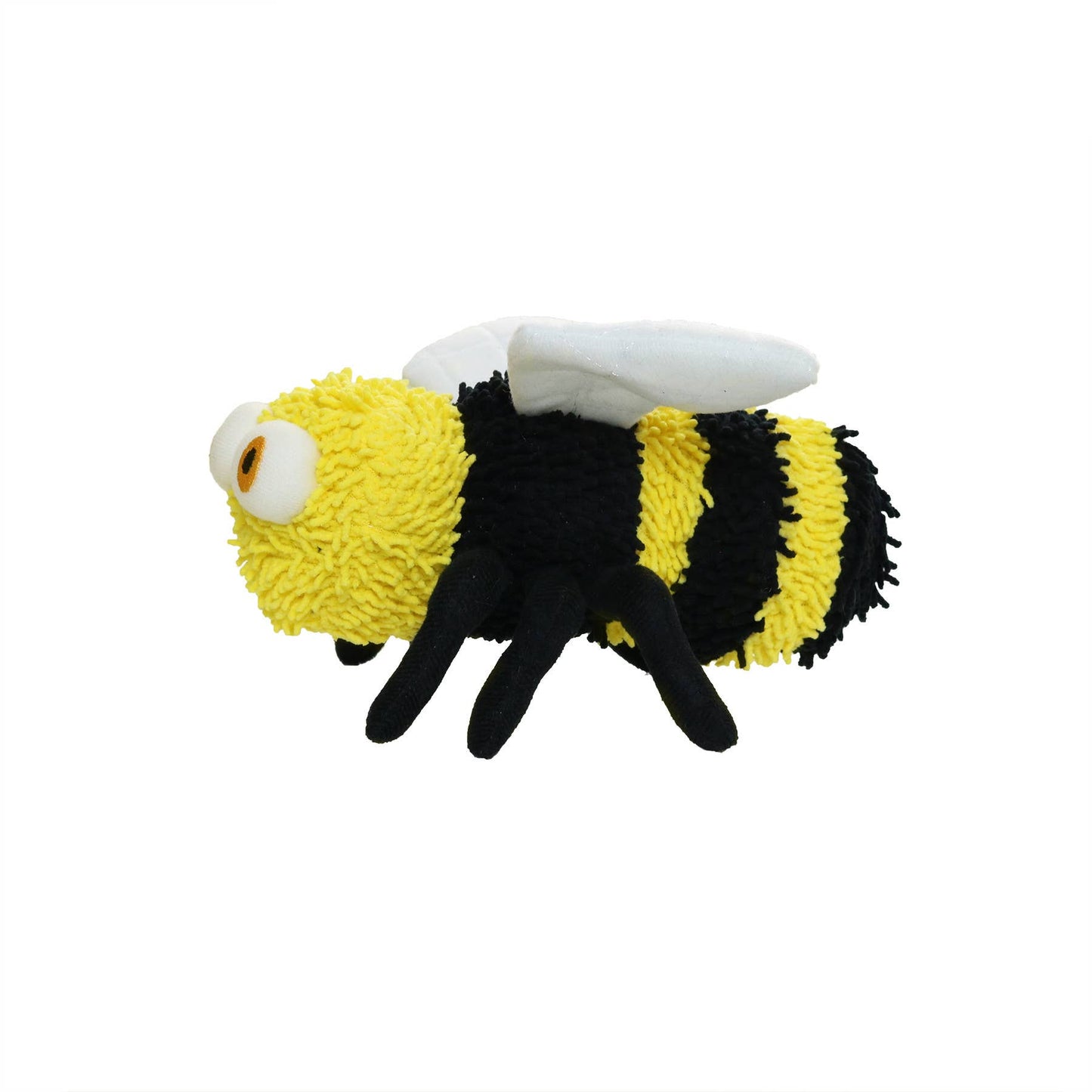 Mighty Microfiber Ball Med Bee, Durable, Squeaky Dog Toy