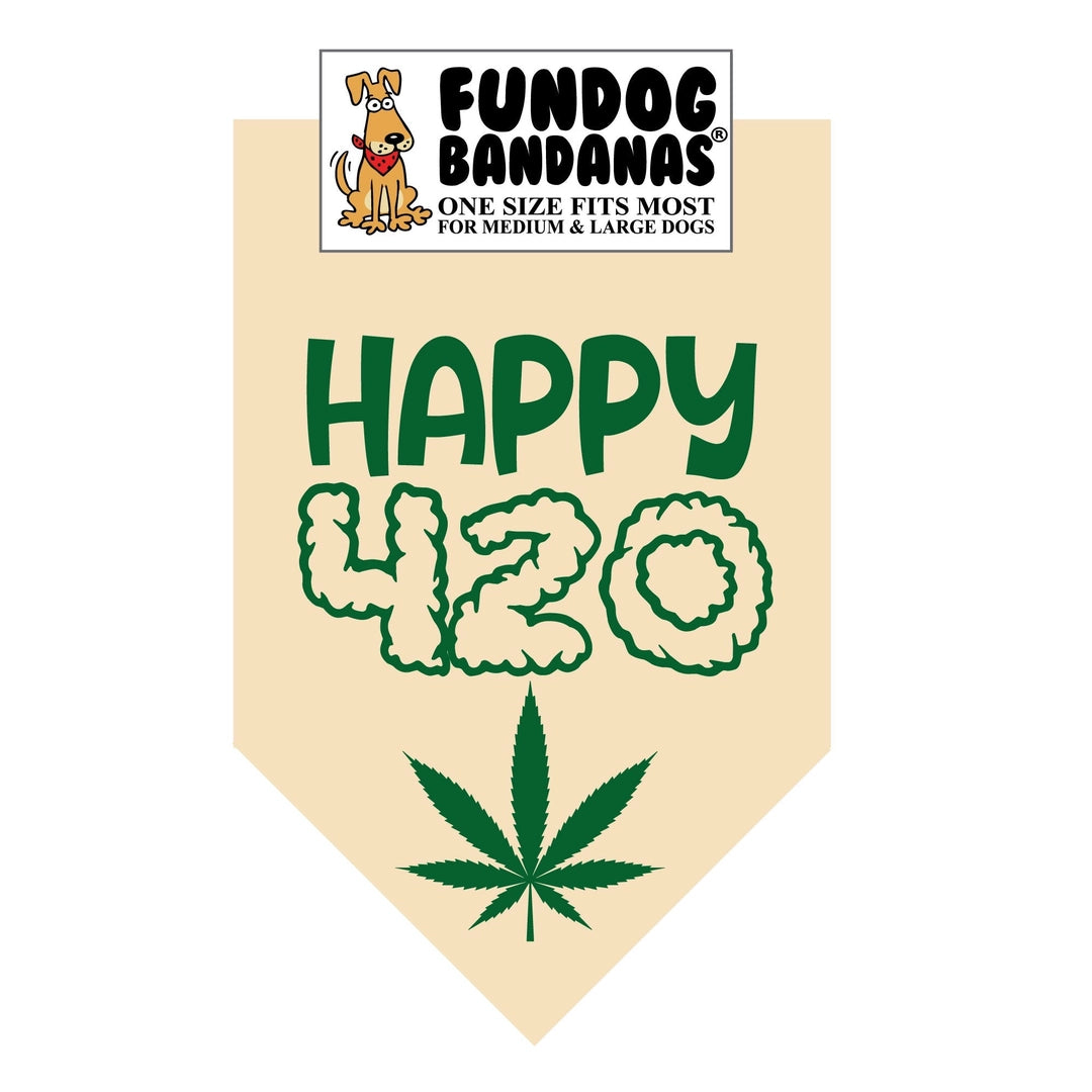 Happy 420 Dog Bandana