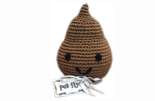 Knit Knacks Doodie The Poo Organic Cotton Small Dog Toy