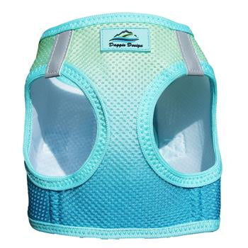 American River Choke Free Dog Harness Ombre Collection - Aruba Blue