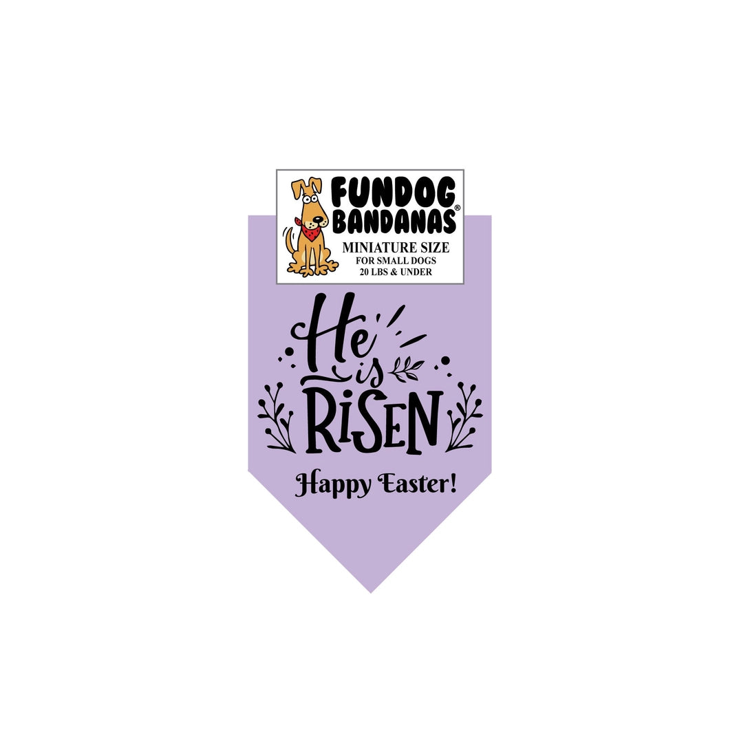 "He is Risen" Easter Dog Bandana