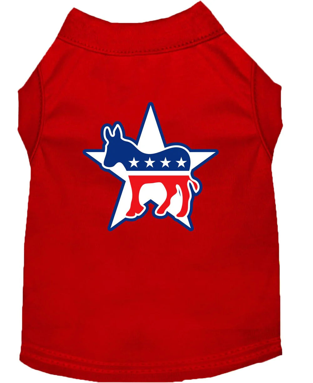 Dog Shirt Screen Printed, "Democrat"