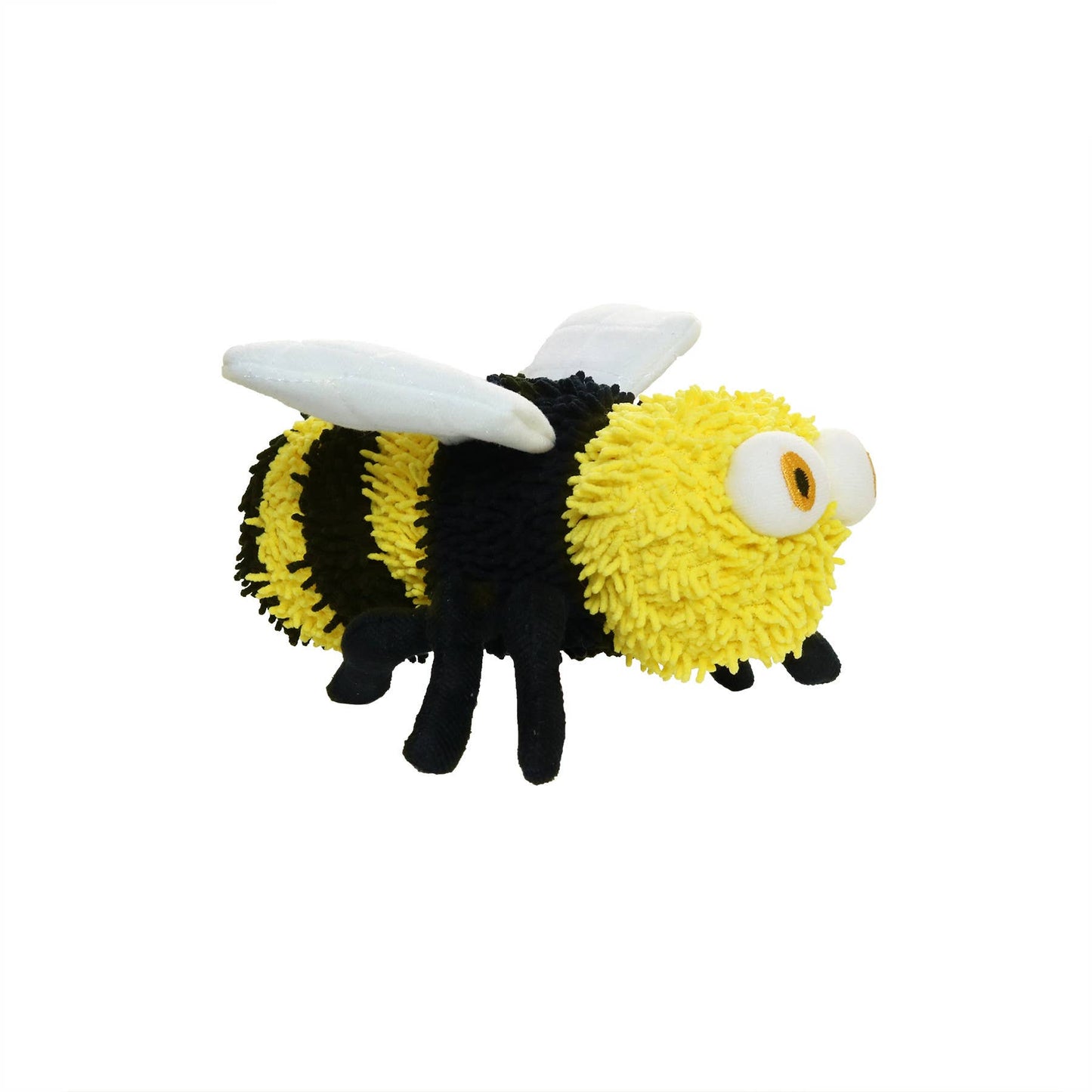 Mighty Microfiber Ball Med Bee, Durable, Squeaky Dog Toy