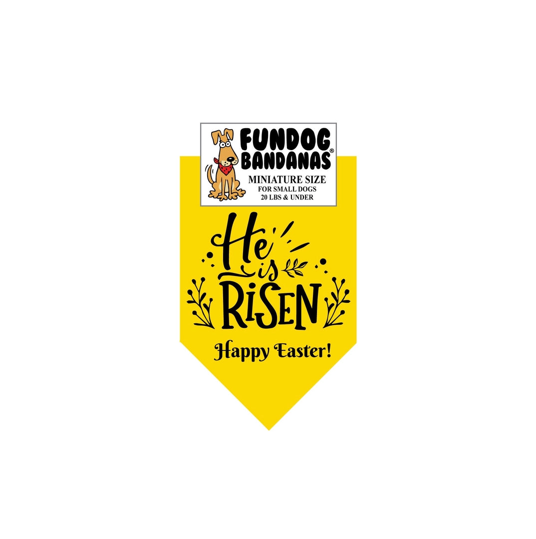 "He is Risen" Easter Dog Bandana