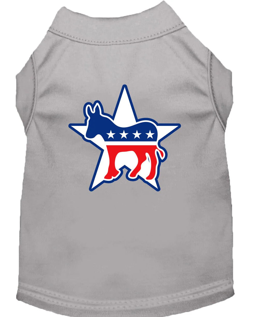 Dog Shirt Screen Printed, "Democrat"