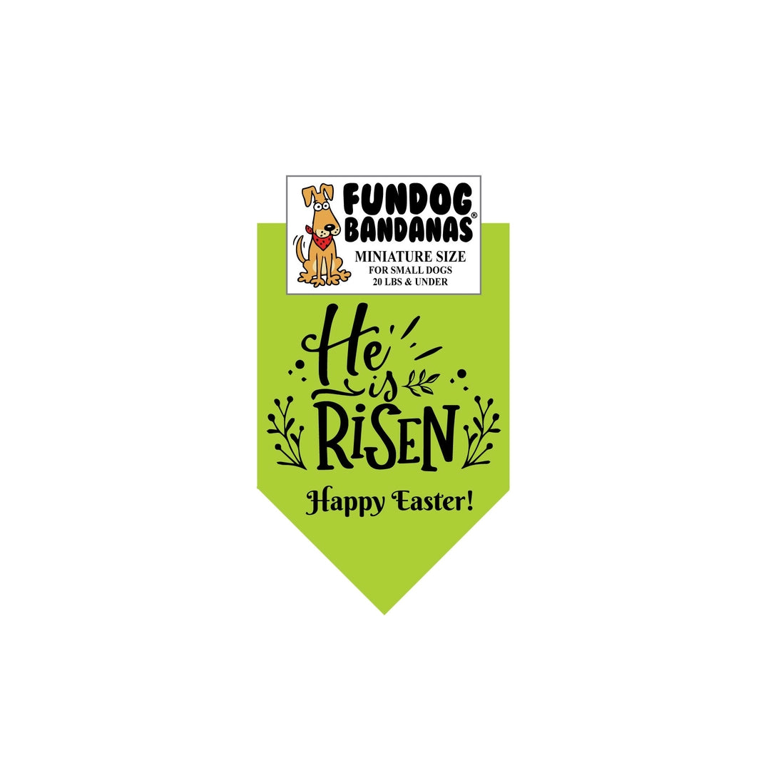 "He is Risen" Easter Dog Bandana