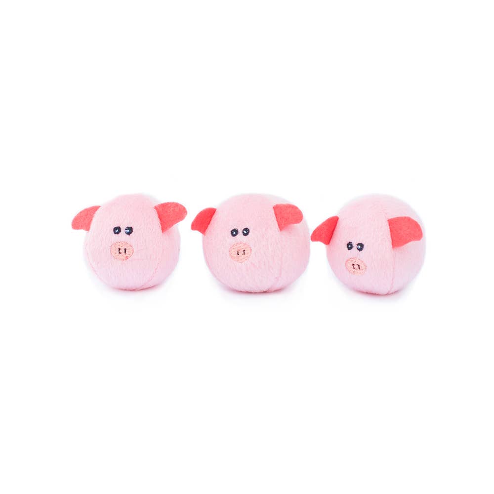 Burrow®  Pig Barn with Bubble Babiez - Plush Dog Toy