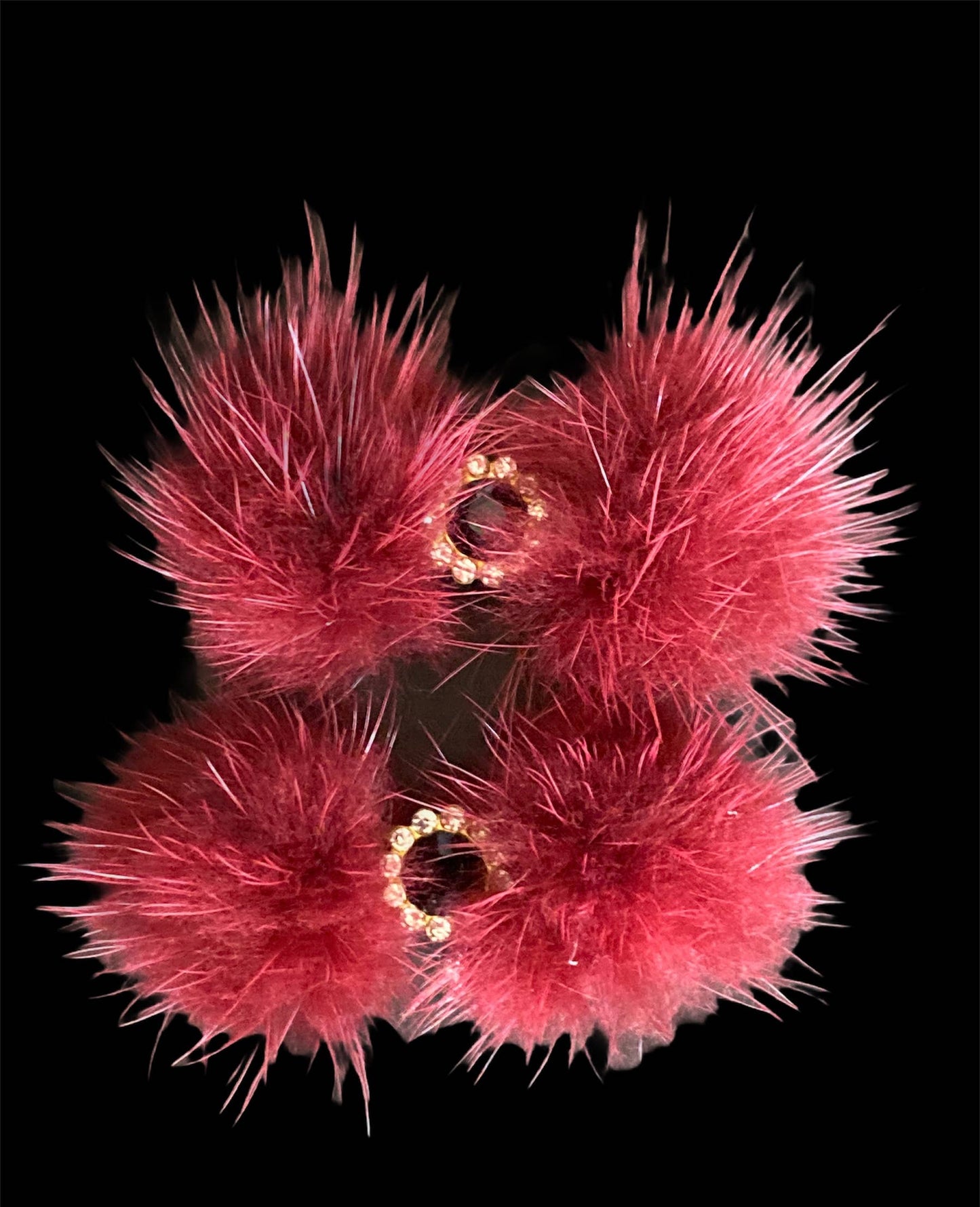 🐶 Pom Pom Hair Barrettes for Dogs