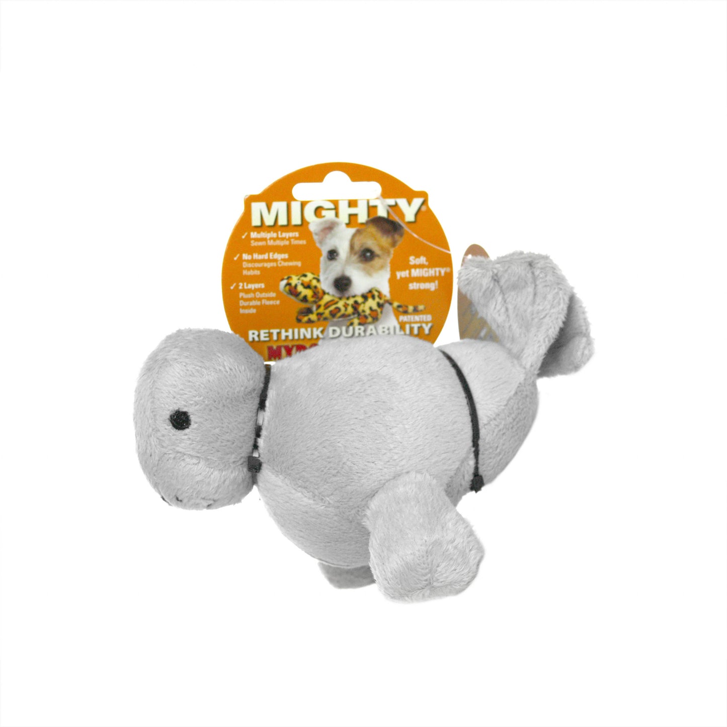 Mighty Jr Arctic Seal, Plush, Squeaky Dog Toy