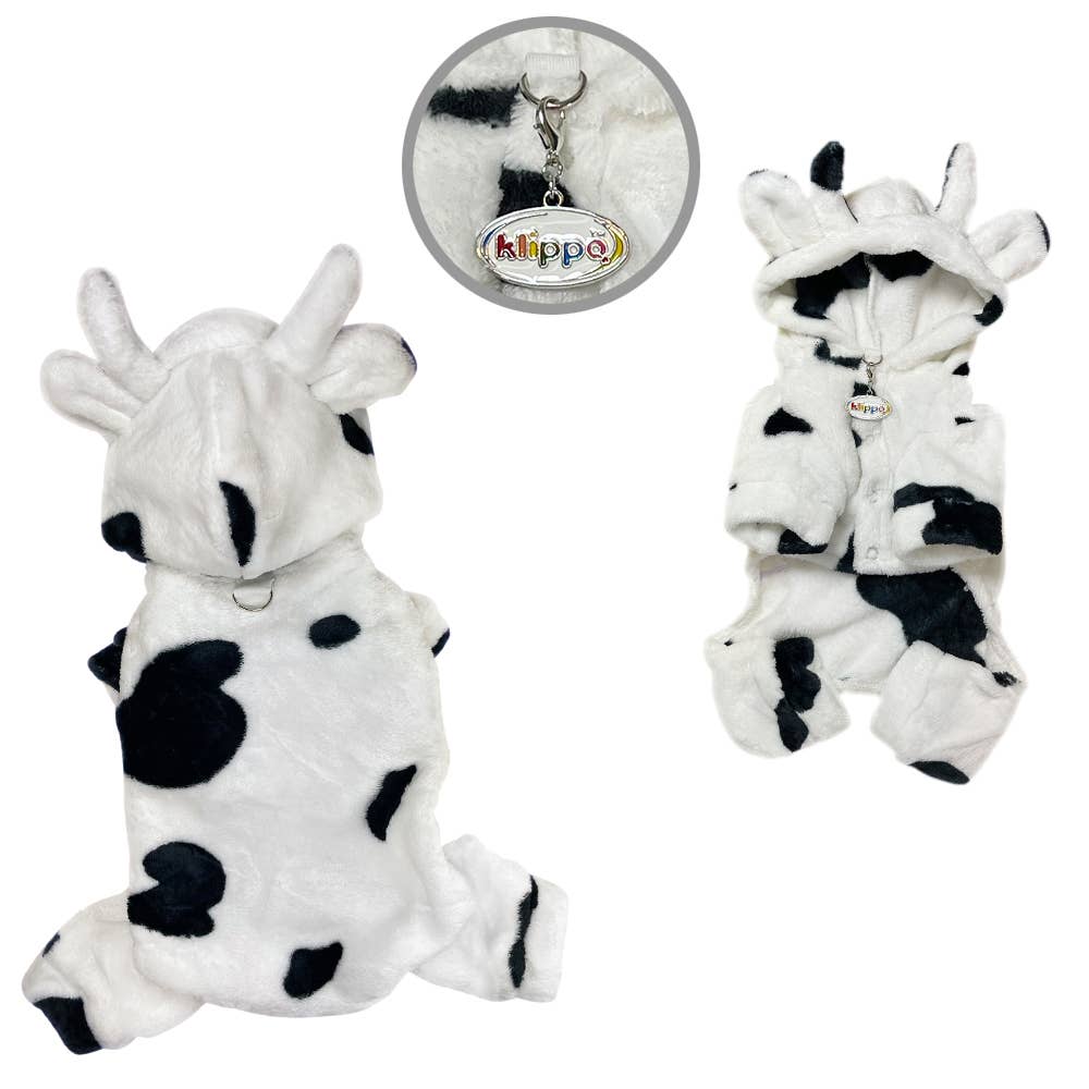 Ultra Plush Moo Cow Hooded Pajamas