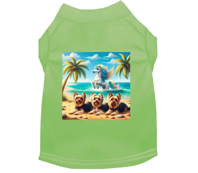 K-9 Goldmine "Yorkies & Palm Trees & Unicorns, Oh My!" Dog Shirt