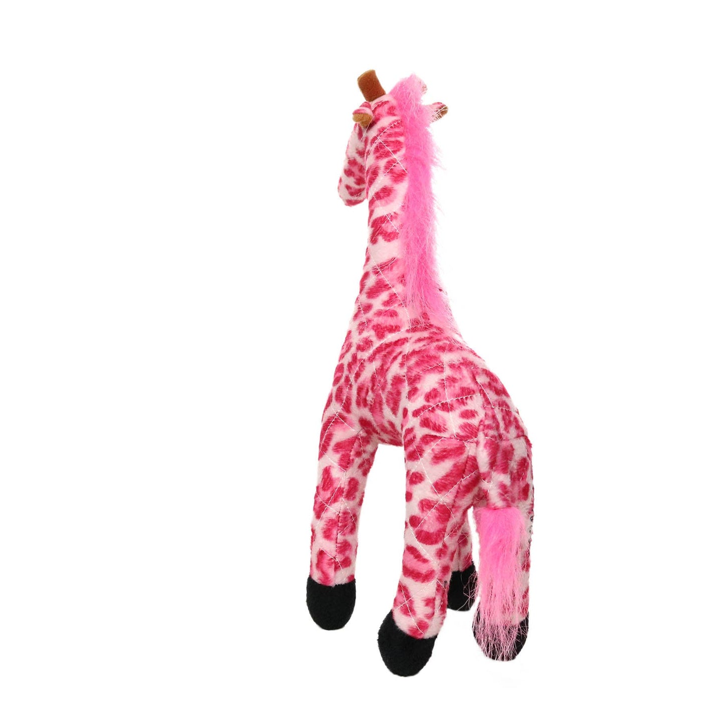 Mighty Safari Pink Giraffe, Plush, Squeaky Dog Toy