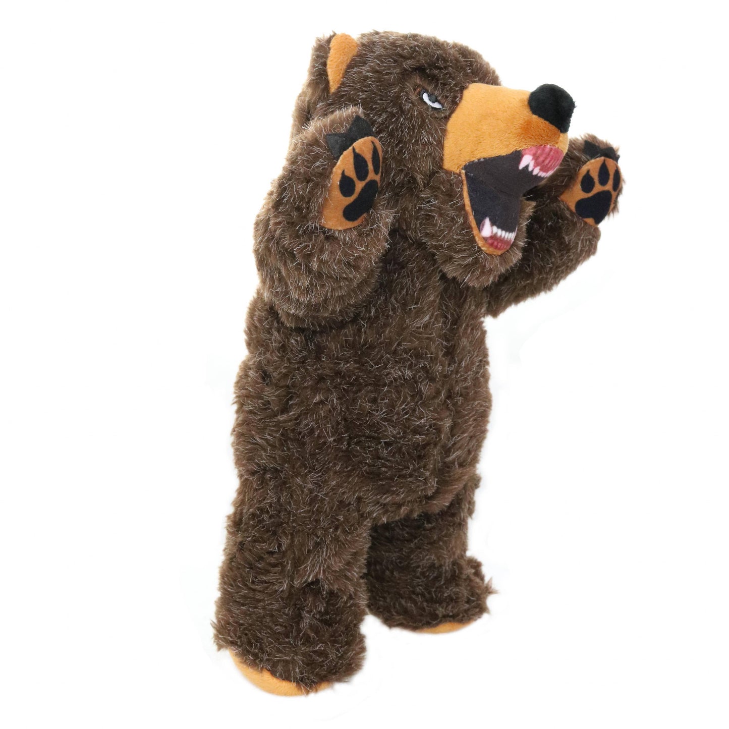 Mighty Angry Animals Bear, Plush, Squeaky Dog Toy