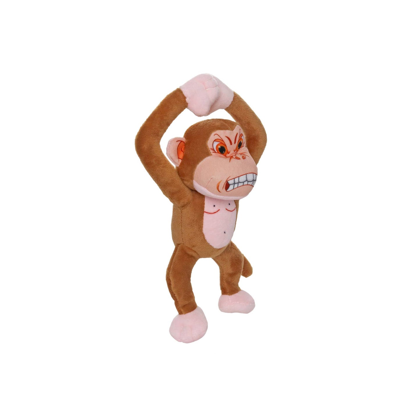 Mighty Jr Angry Animals Monkey, Plush, Squeaky Dog Toy