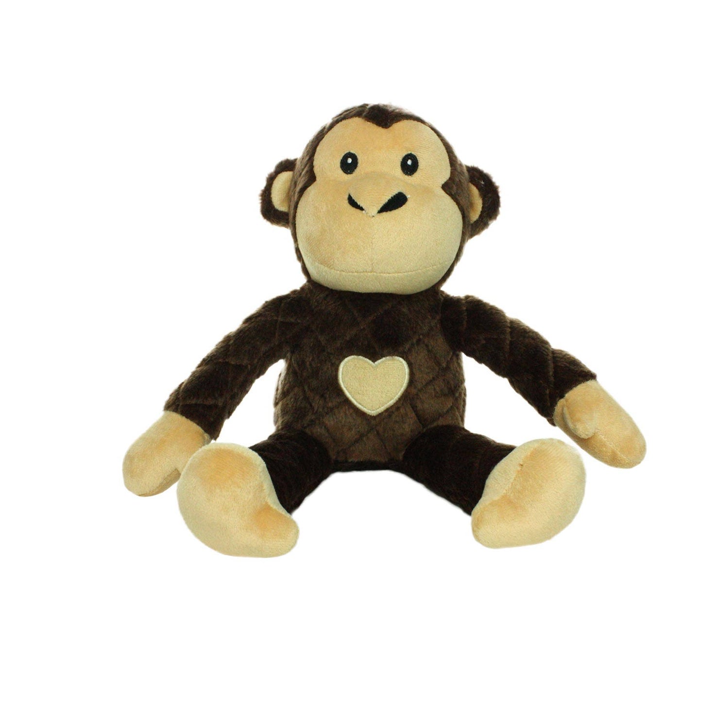 Mighty Safari Monkey - Brown, Plush, Squeaky Dog Toy