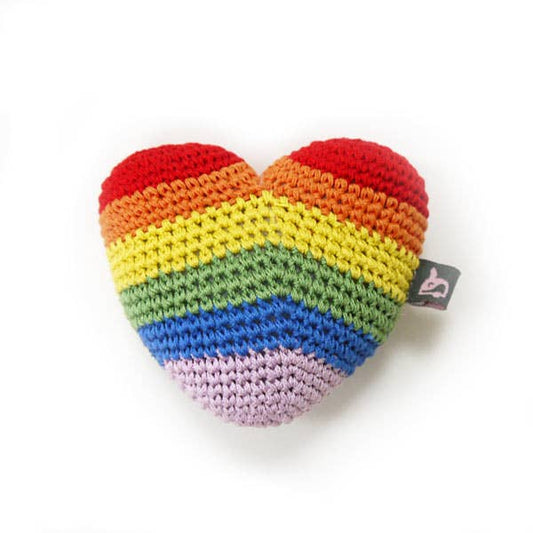 Crochet Toy - Rainbow Heart