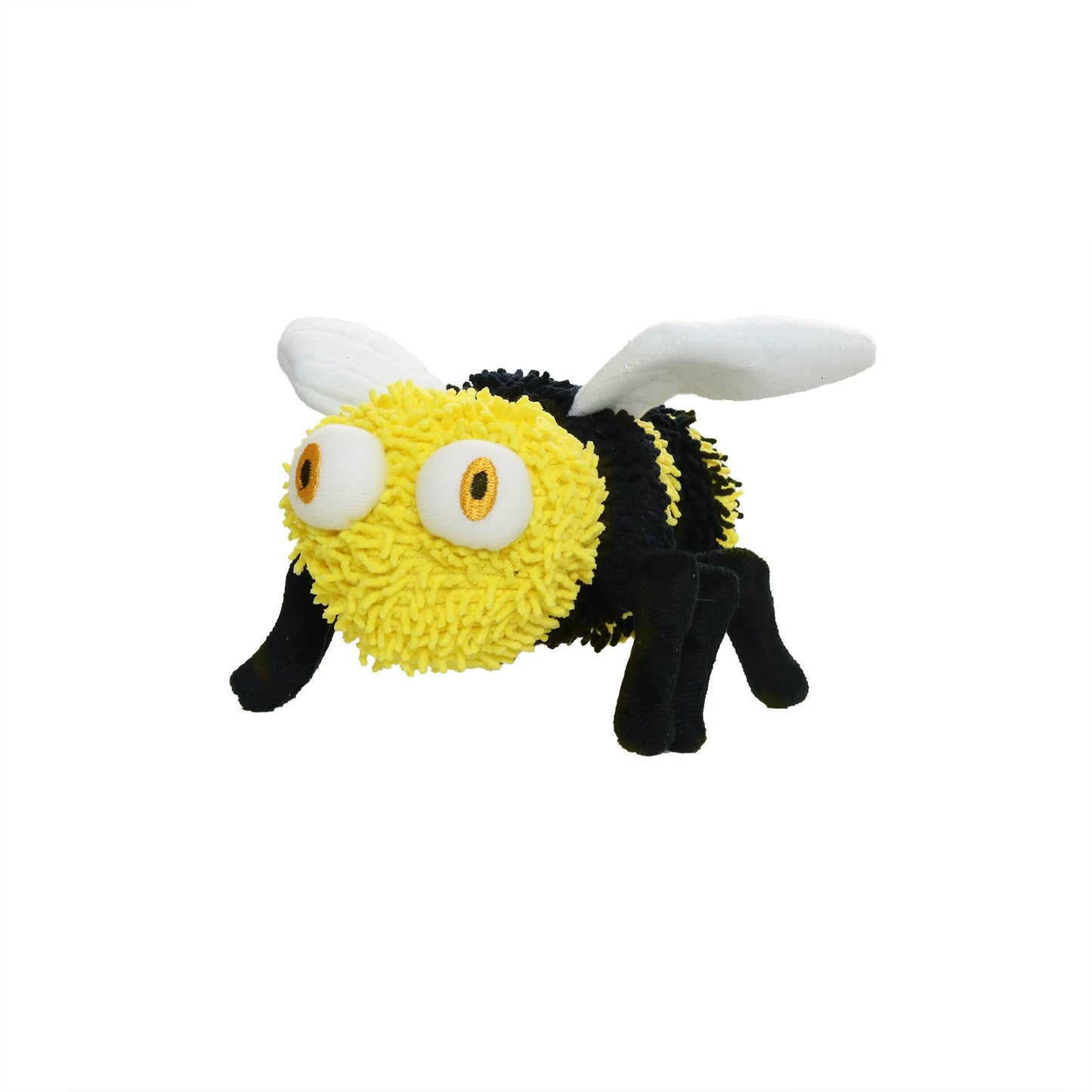 Mighty Microfiber Ball Med Bee, Durable, Squeaky Dog Toy