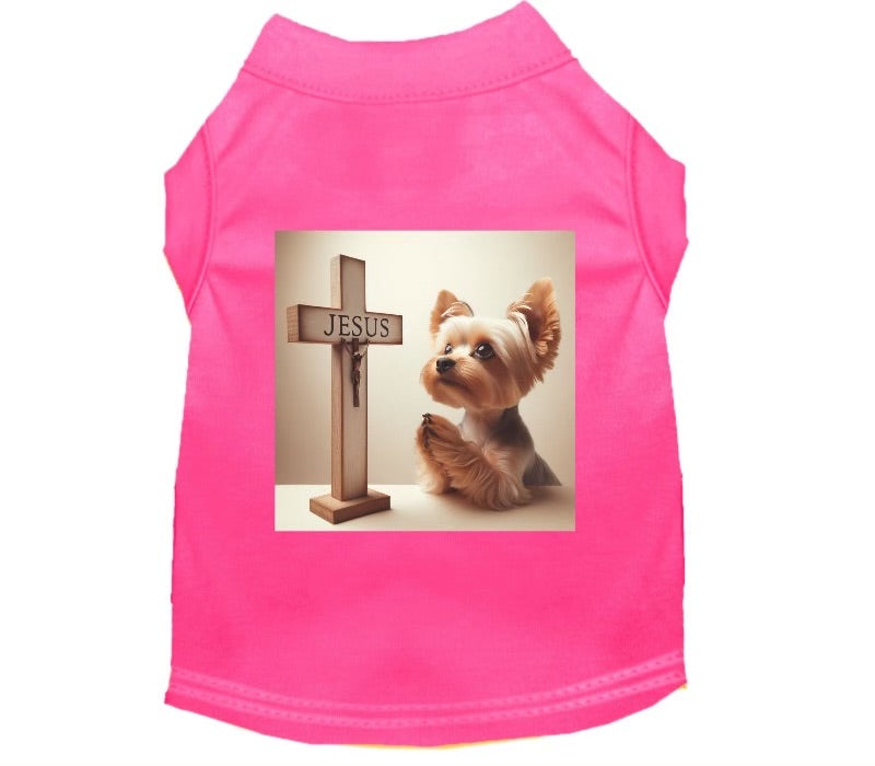 K-9 Goldmine "Praying Yorkie" Dog Shirt