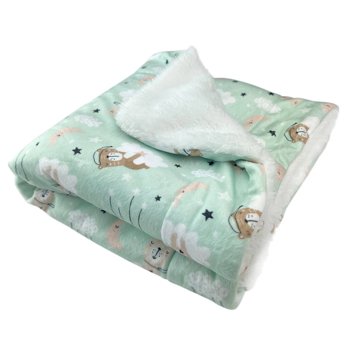 Ultra Soft Minky/Plush Bedtime Bears Blanket