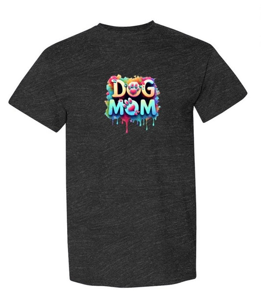 K-9 Goldmine "Dog Mom" Drip T-Shirt