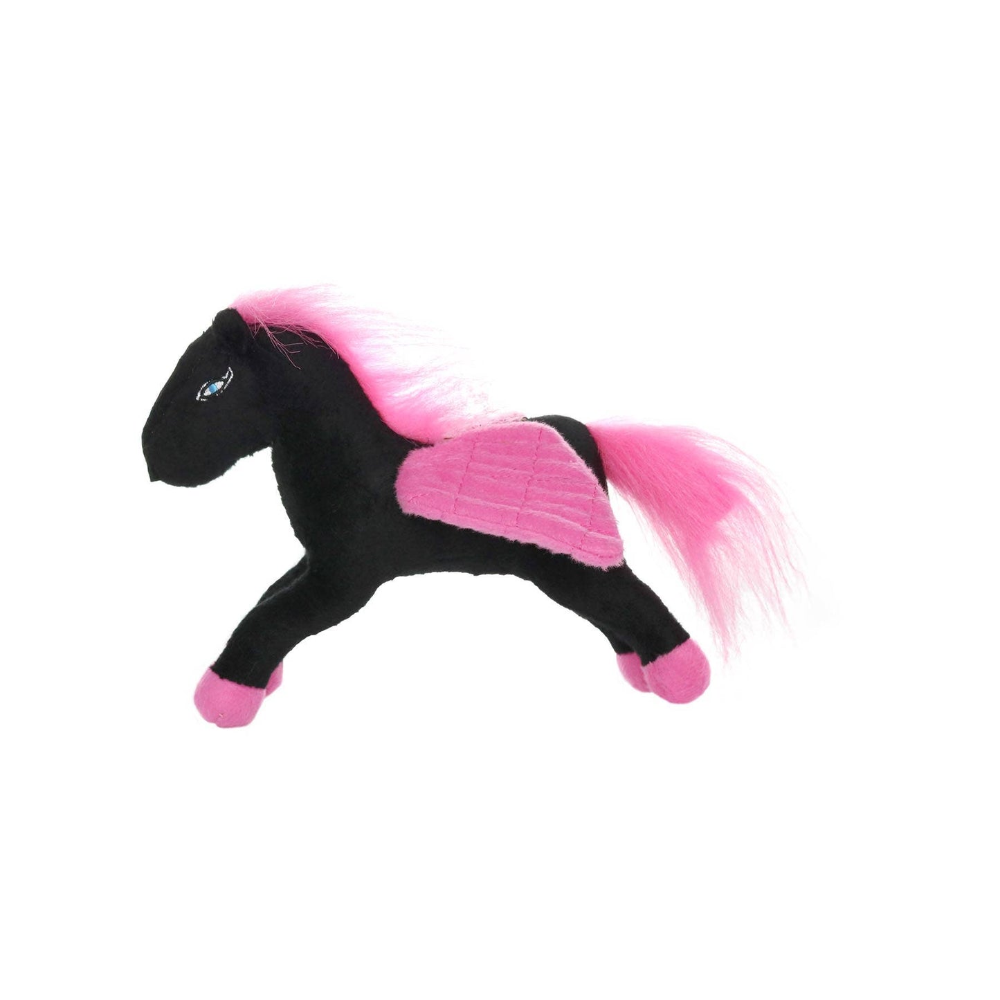 Mighty Jr Liar Pegasus - Black Pink, Plush, Squeaky Dog Toy