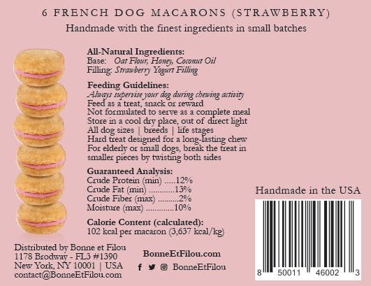 6-ct Pumpkin Macaron Dog Treats Gift