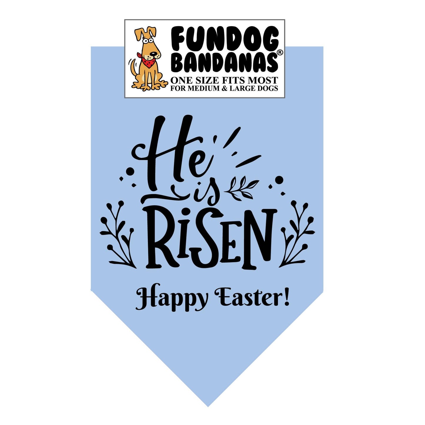 "He is Risen" Easter Dog Bandana