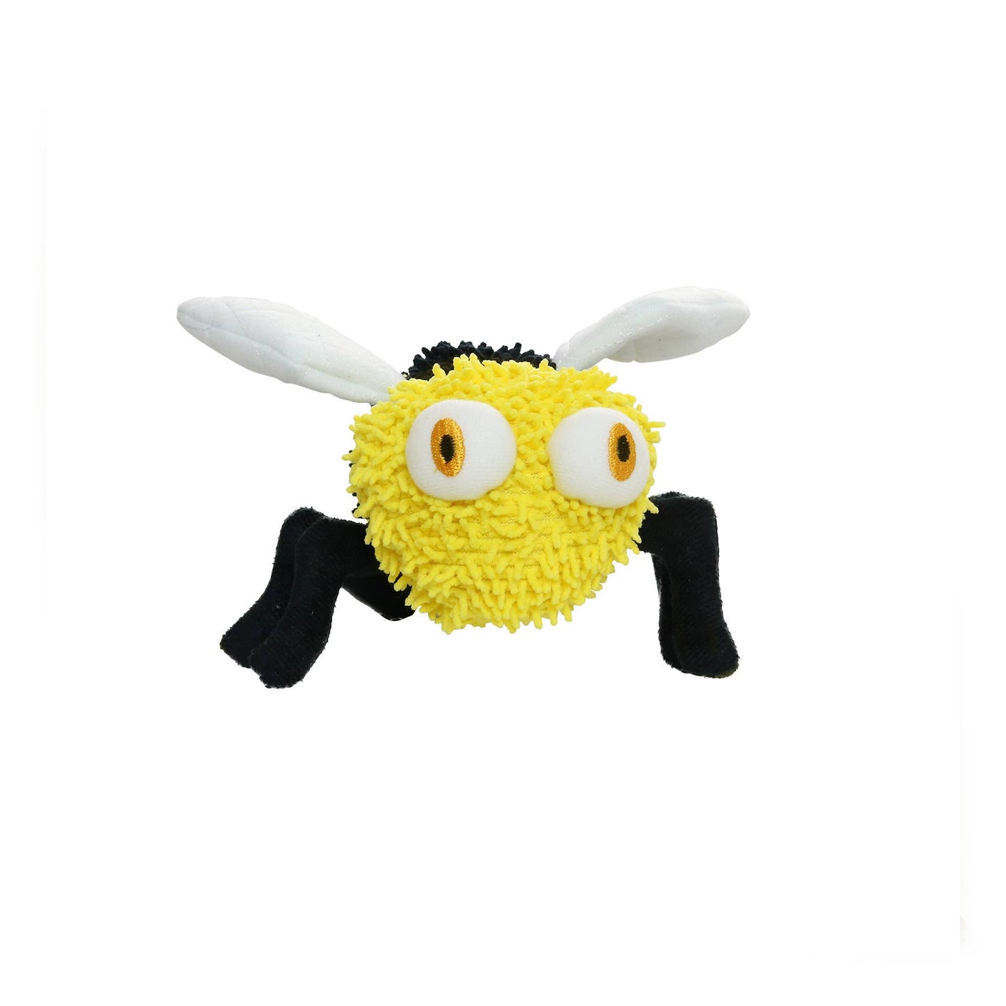 Mighty Microfiber Ball Med Bee, Durable, Squeaky Dog Toy