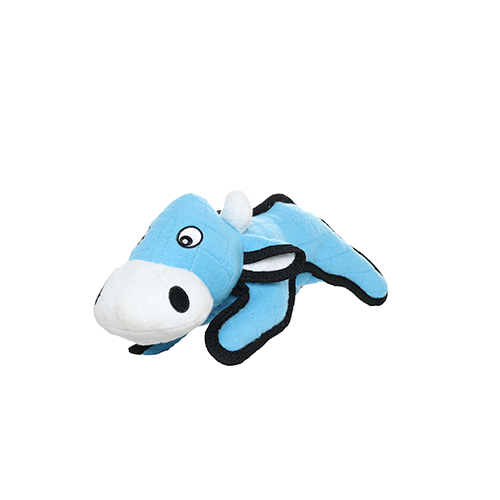 Tuffy Barnyard Cow, Durable, Tough, Squeaky Dog Toy