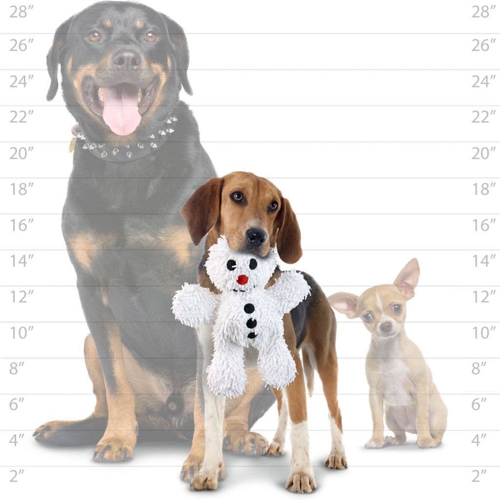 🐶 Mighty Microfiber Ball Snowman, Holiday Squeaky Toy for Dogs