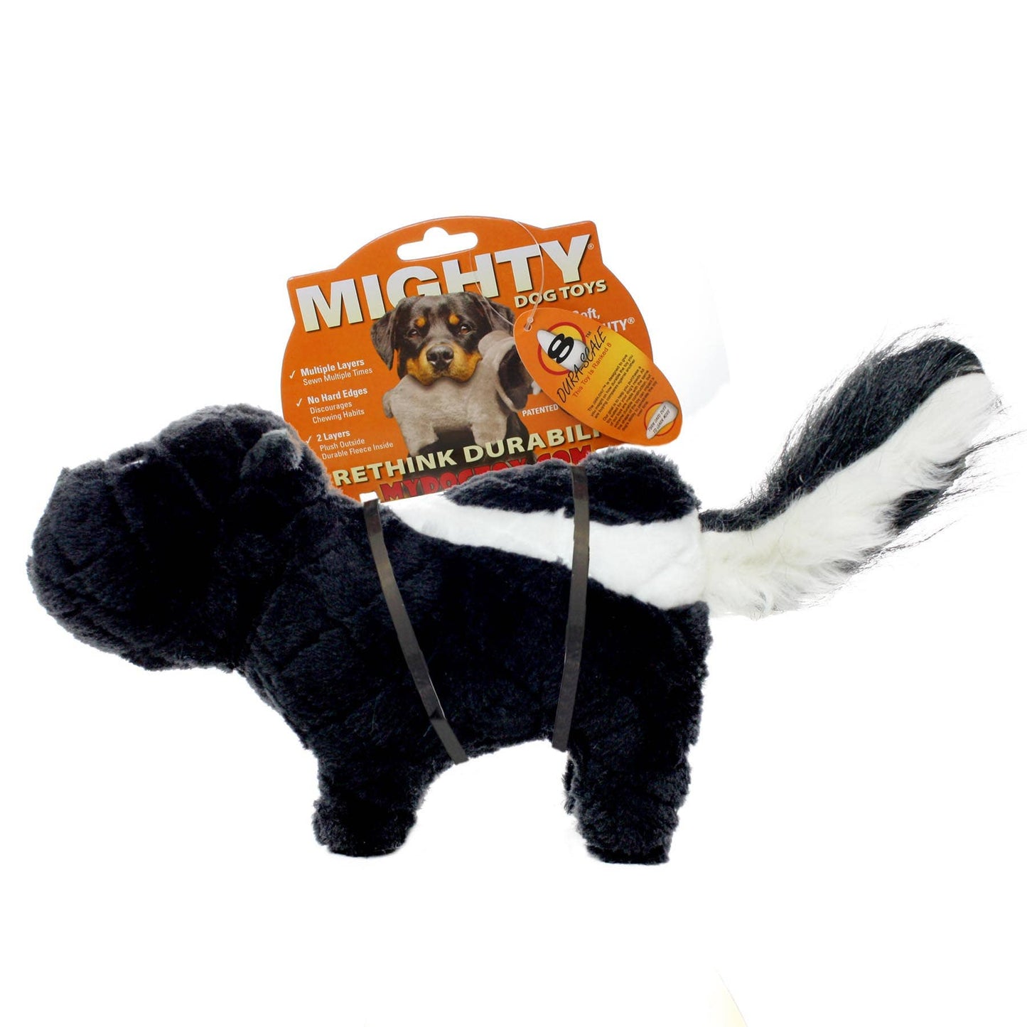 Mighty Nature Skunk, Plush, Squeaky Dog Toy