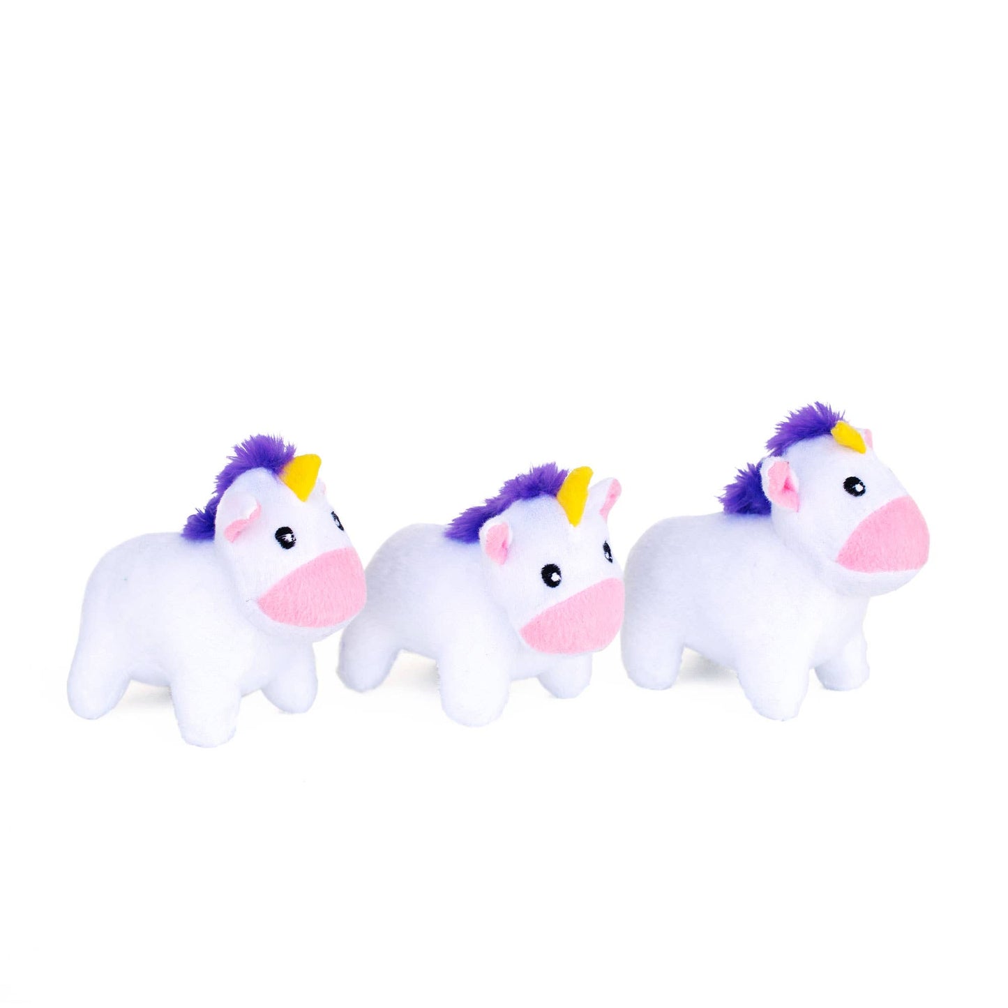 Zippy Burrow® - Unicorns in Rainbow - Plush Dog Toy