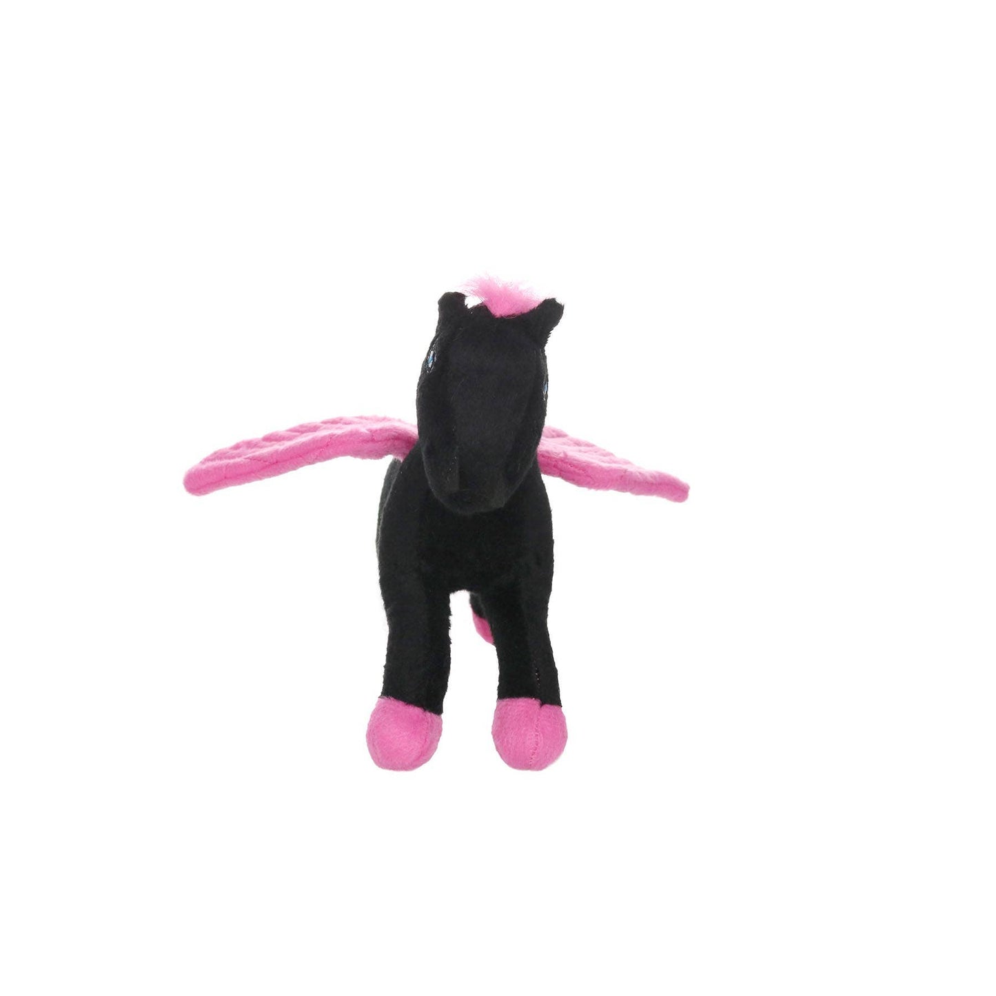 Mighty Jr Liar Pegasus - Black Pink, Plush, Squeaky Dog Toy