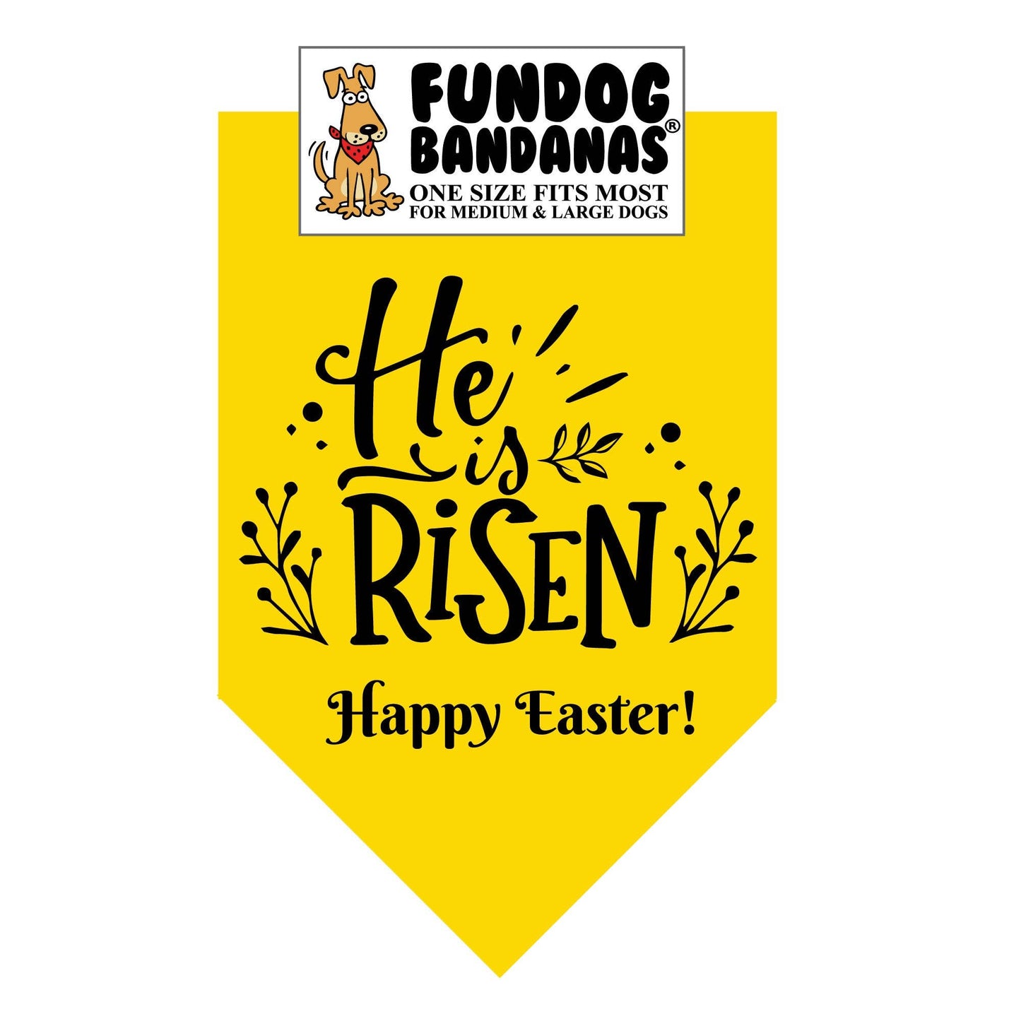 "He is Risen" Easter Dog Bandana