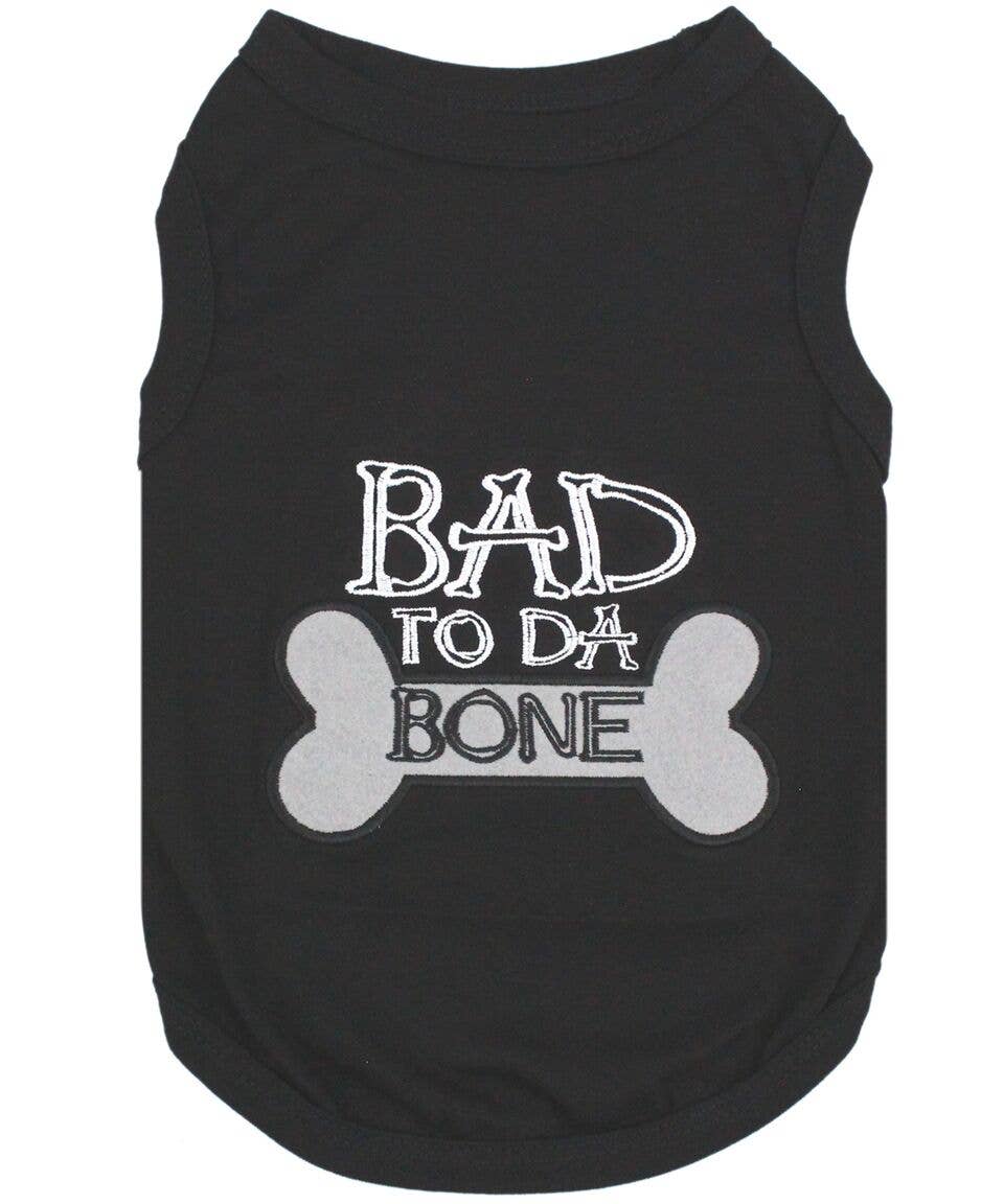 Bad To Da Bone Dog T-Shirt