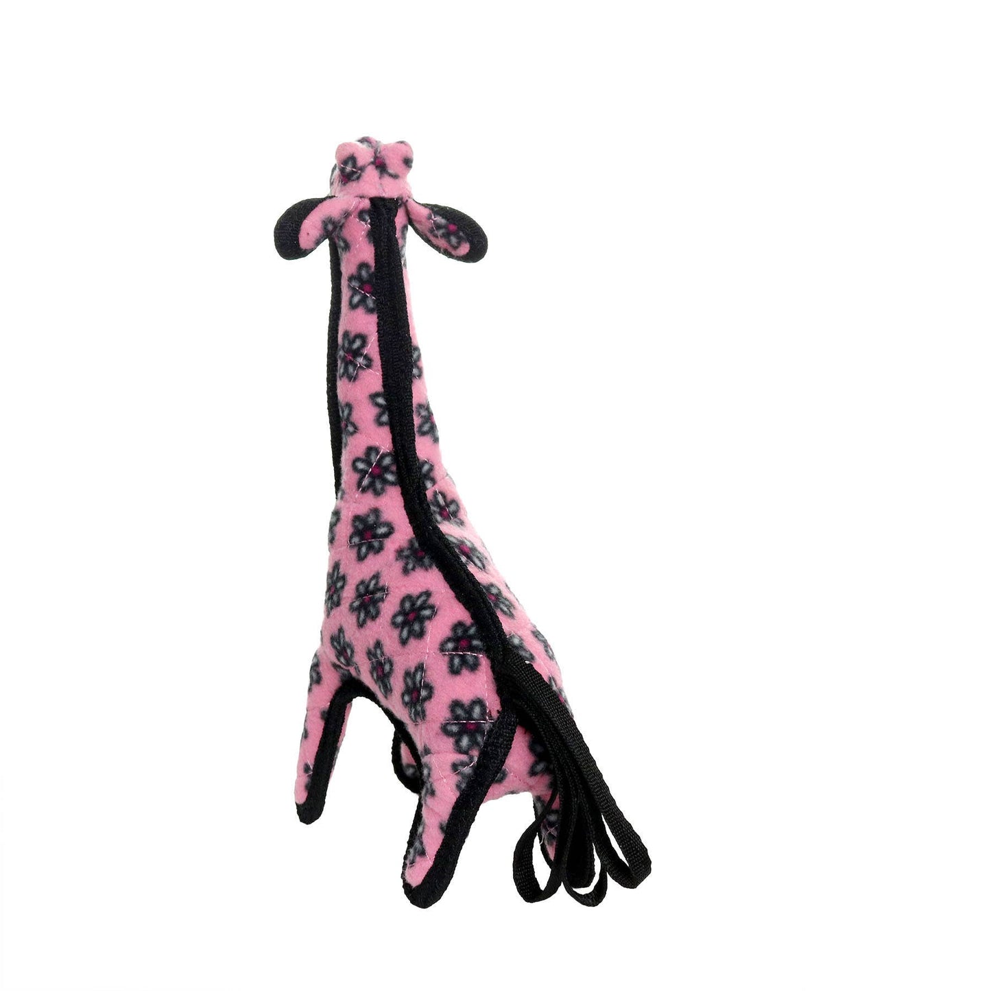 Tuffy Jr Zoo Giraffe Pink, Durable, Squeaky Dog Toy