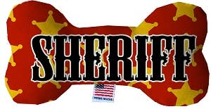 Sheriff Fluffy Bone Dog Toy