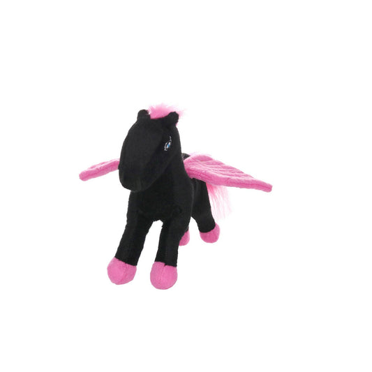 Mighty Jr Liar Pegasus - Black Pink, Plush, Squeaky Dog Toy