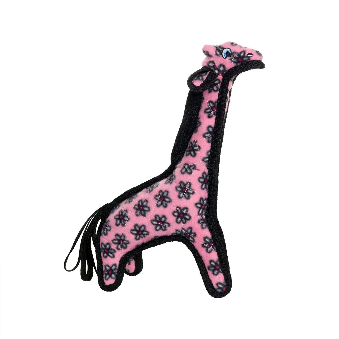 Tuffy Jr Zoo Giraffe Pink, Durable, Squeaky Dog Toy