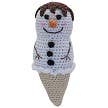 Knit Knacks Flake the Snowcone Organic Cotton Small Dog Toy